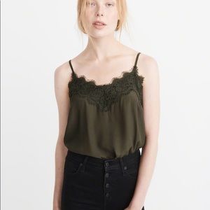 [Abercrombie] Green Lace Cami